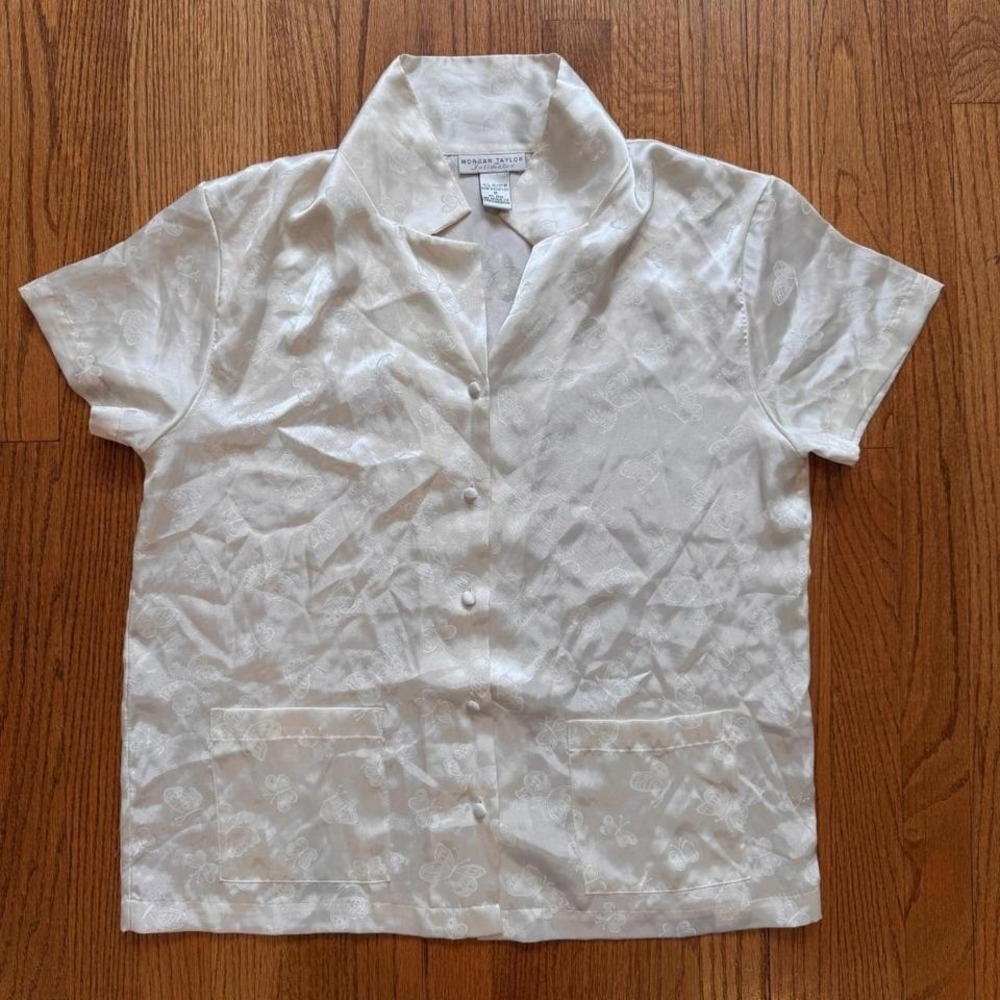 Vintage 1980s-90s Morgan Taylor Intimates satin size Medium